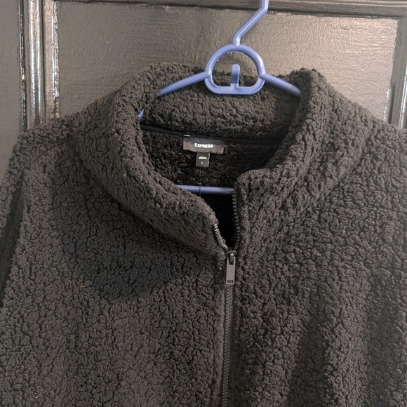 Express Sherpa jacket fleece BNWT WOMEN'S - Picture 6 of 15